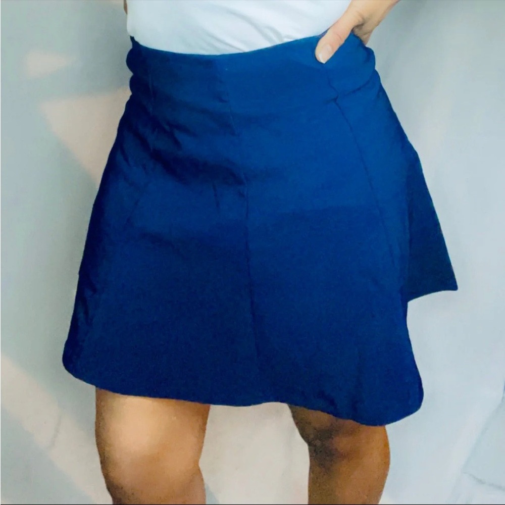 [Zenana] “Camila Skater Skirt” Navy Blue - NWT